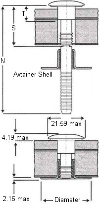 Avdel Avtainer 2311 Series Fasteners