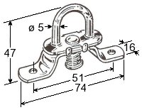 Locking ring with stainless steel spring