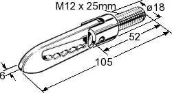 Bolt-on antiluce fastener