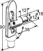 Weld-on antiluce fastener