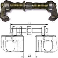 Container Bridge Clamps for Securing Containers