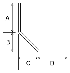 Gooseneck highlighting dimensions.