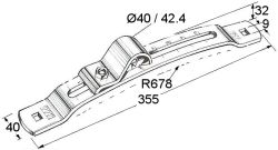 Adjustable mudguard support