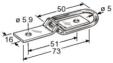 Folding lashing ring