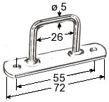 Rectangular lashing ring