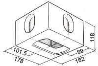 Standard ISO Casting Drawing - Bottom Right Hand Container Castings