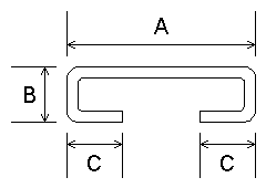 Shape 15 fork lift pocket (FLP) highlighting dimensions