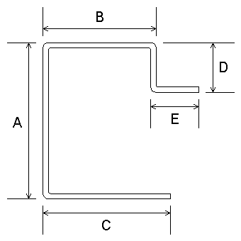 Front sill section highlighting dimensions