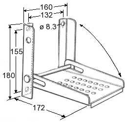 Folding step 180mm x 160mm x 172mm