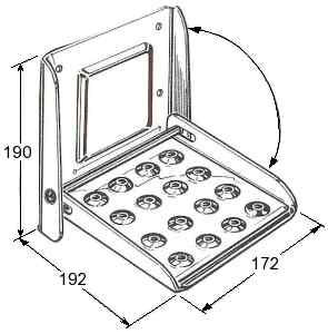 Folding step 190mm x 172mm x 192mm