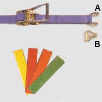 9metre x 50mm, 5000kg Ratchet Strap Assembly with Double Security Ratchet.